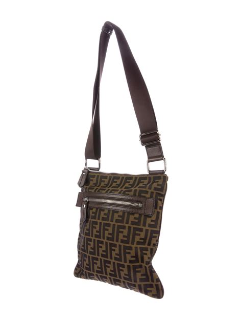 fendi zucca cross body messenger bag
